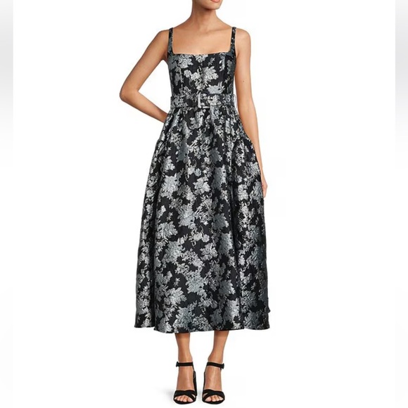 Antonio Melani
Morgan Sleeveless Square Neck Jacquard A-Line Midi Dress - Picture 1 of 6